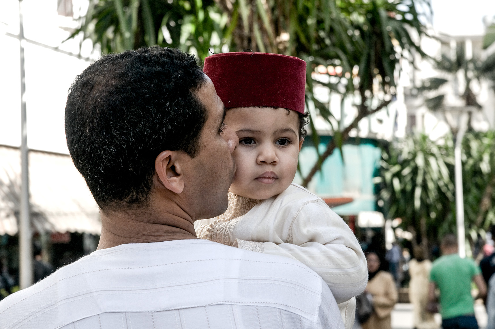 Location Portrait of Father & son-Casablanca